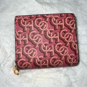 Coach Monogram Print Snap Wallet